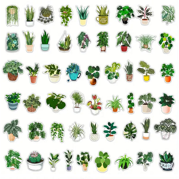 50pc PLANT Stickers