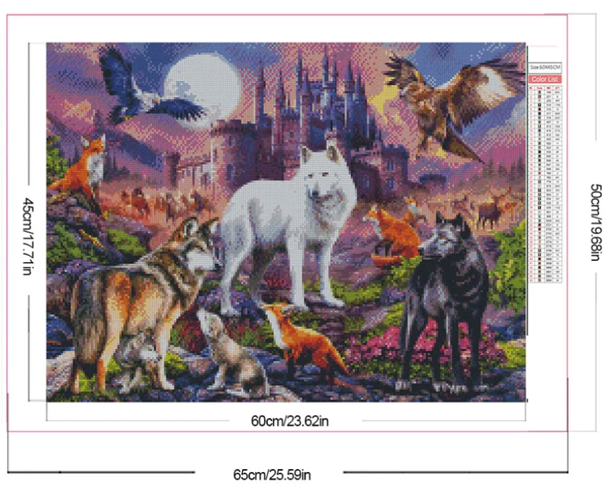 ANIMAL CASTLE - Full Drill Diamond Painting - 45cm x 60cm