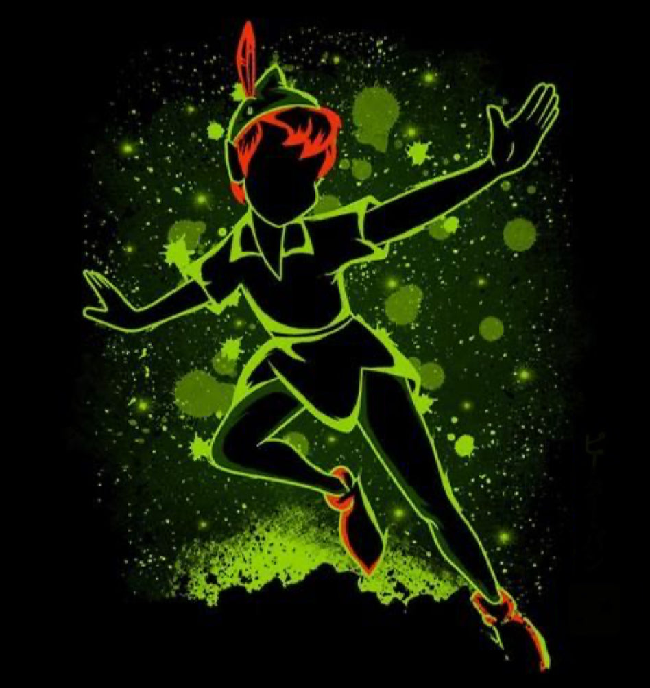 SILOUHETTE OF A FAIRY BOY - Full Drill Diamond Painting - 50cm x 50cm