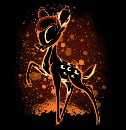 SILOUHETTE OF A BABY FAWN - Full Drill Diamond Painting - 50cm x 50cm