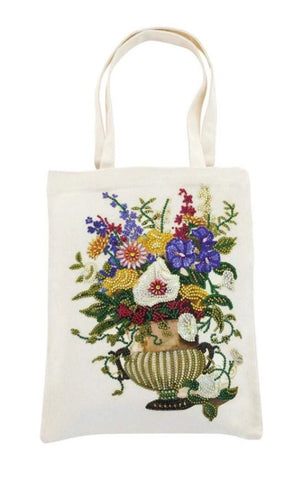 FLORAL ARRANGEMENT - Special Drill Diamond Painting Tote Bag