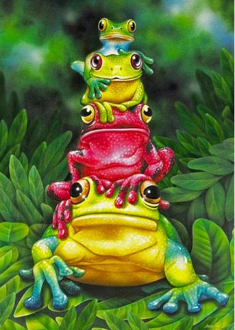 ODD FROG OUT - FULL Drill Diamond Painting - 30cm x 40cm