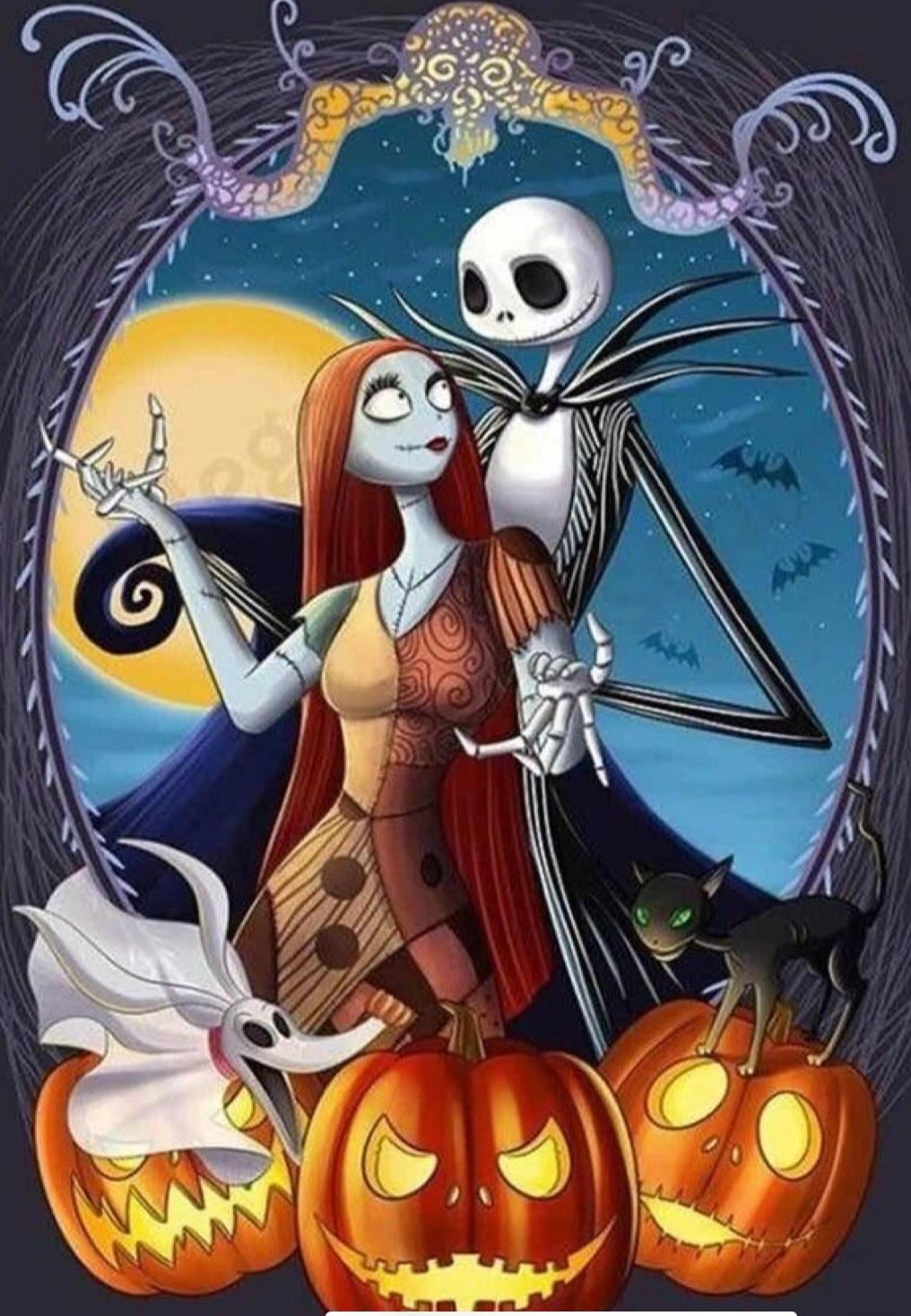 JACK SKELLINGTON & SALLY - Full Drill Diamond Painting - 25cm x 35cm