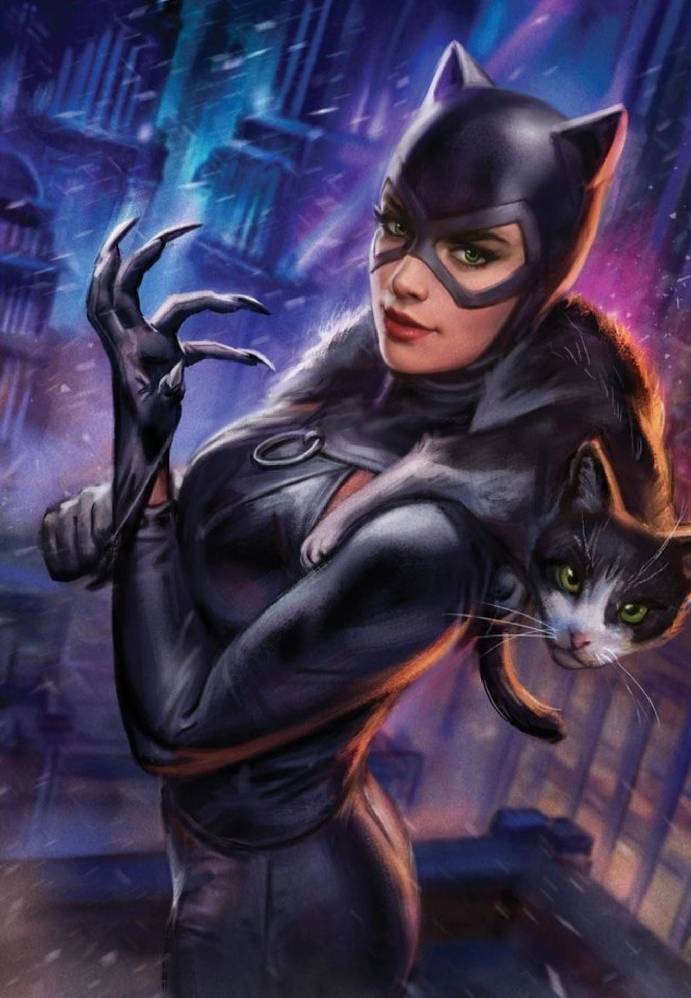 CAT WOMAN - Full Drill Diamond Painting - 30cm x 40cm