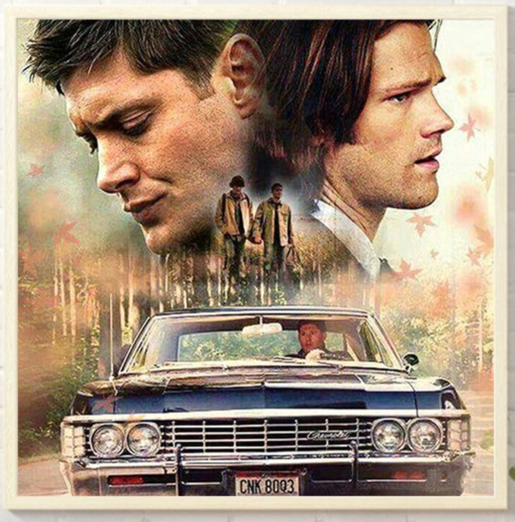 SAM & DEAN (SUPERNATURAL) - Full Drill Diamond Painting - 40cm x 40cm