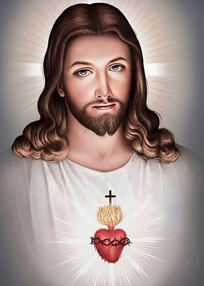 SACRED HEART - Full Drill Diamond Painting - 30cms x 40cms