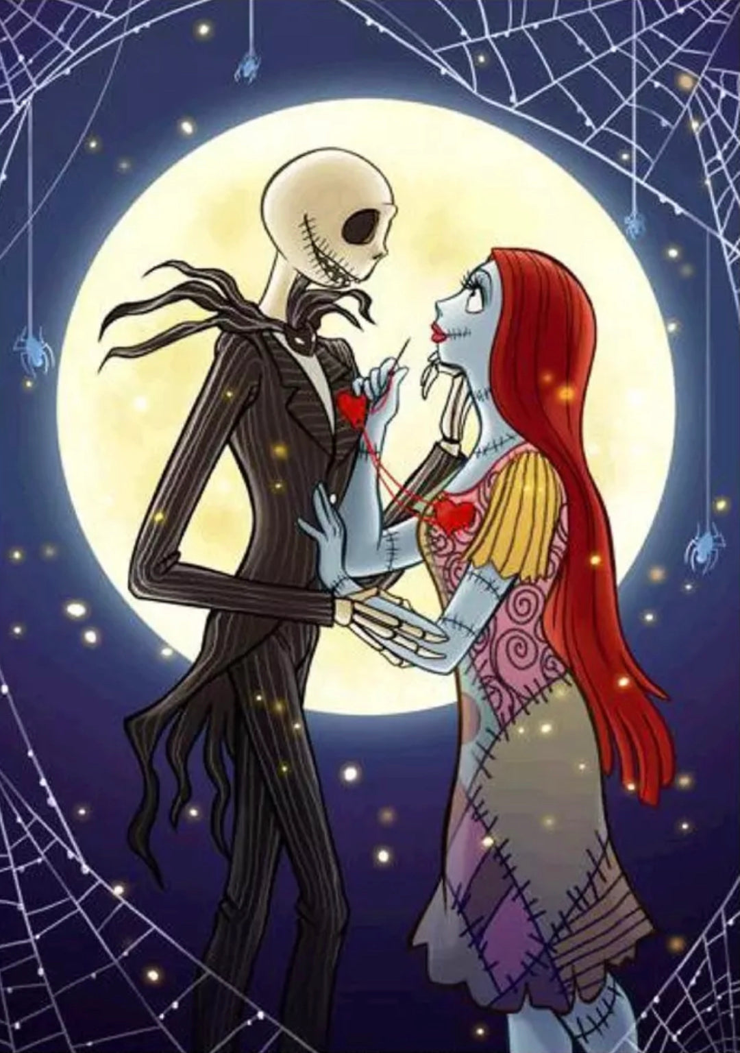 JACK & SALLY’S NIGHTMARE BEFORE CHRISTMAS - Full Drill Diamond Painting - 25cm x 35cm