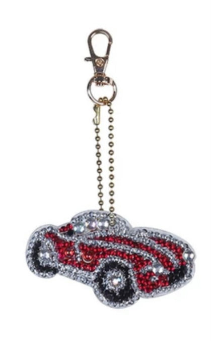 Set of 5 CARS - Diamond Painting Key Rings