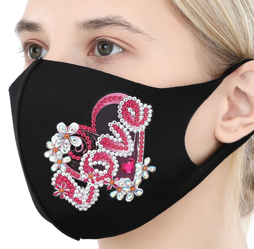 Diamond Painting FACIAL MASK - LOVE HEART