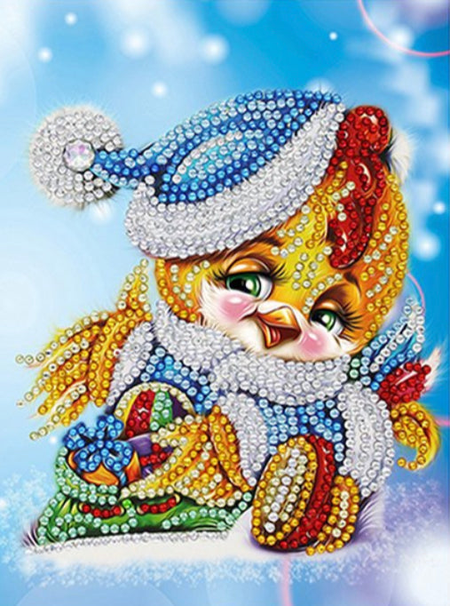 Special Drill Crystal Rhinestone CHRISTMAS CARD
