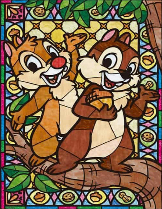 MOSAIC DISNEY CHIPMUNKS - Full Drill Diamond Painting - 30cm x 40cm