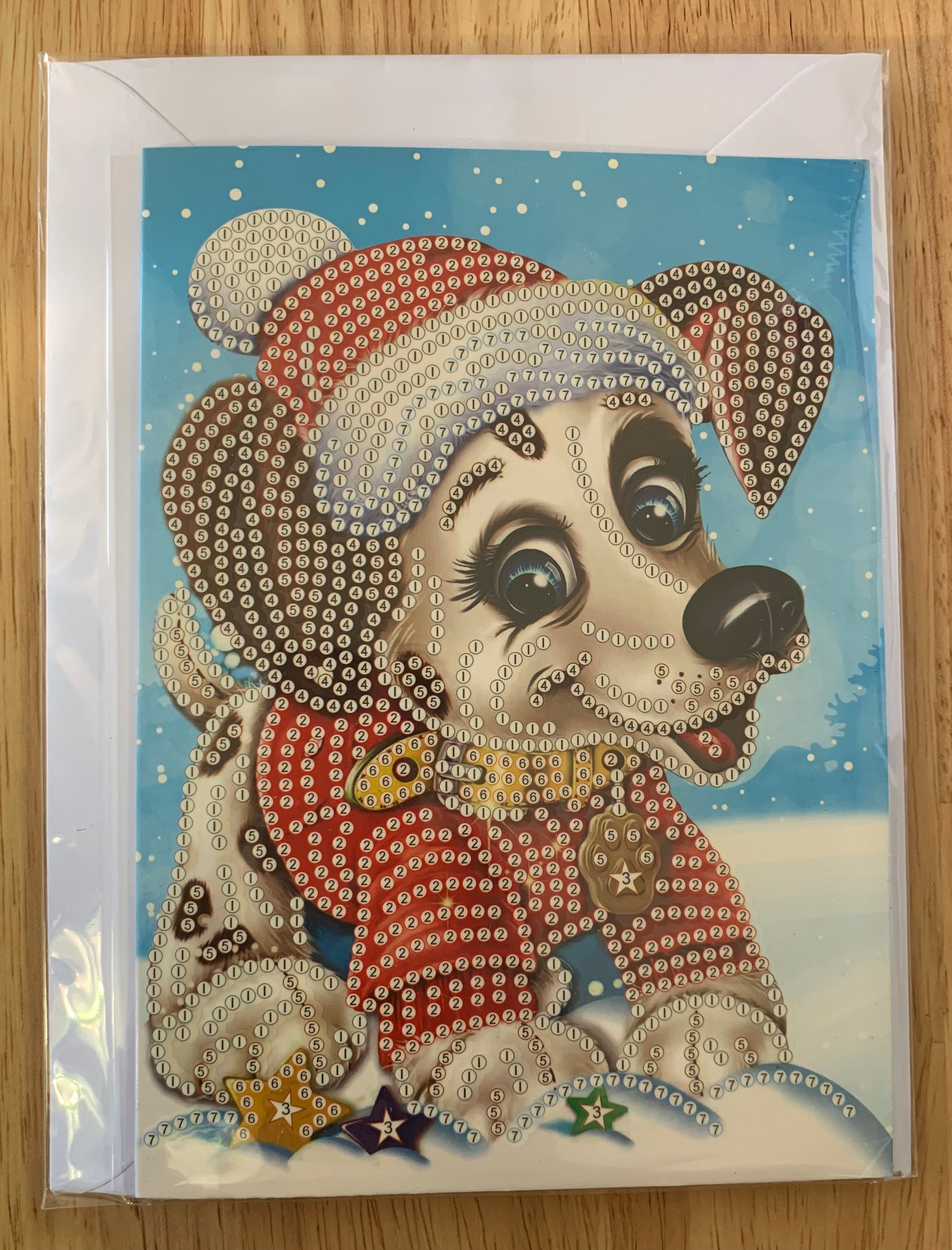 Special Drill Crystal Rhinestone CHRISTMAS CARD