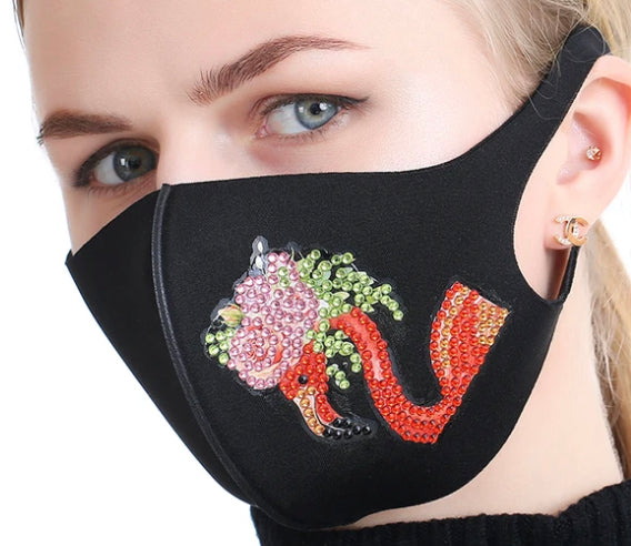 Diamond Painting FACIAL MASK - FLAMINGO