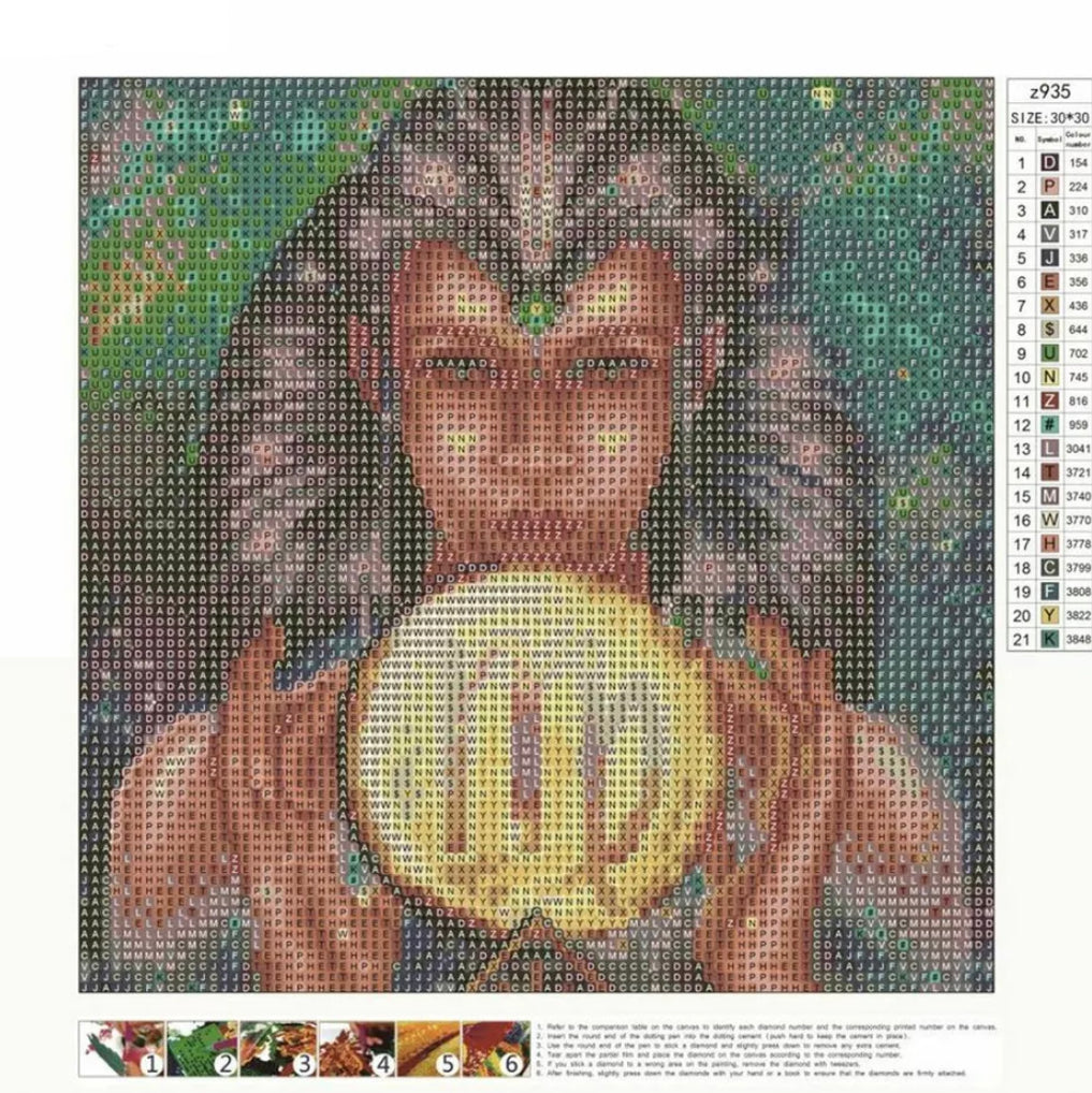 VIRGO - ZODIAC CONSTELLATION STAR SIGN - Full Drill Diamond Painting - 30cm x 30cm