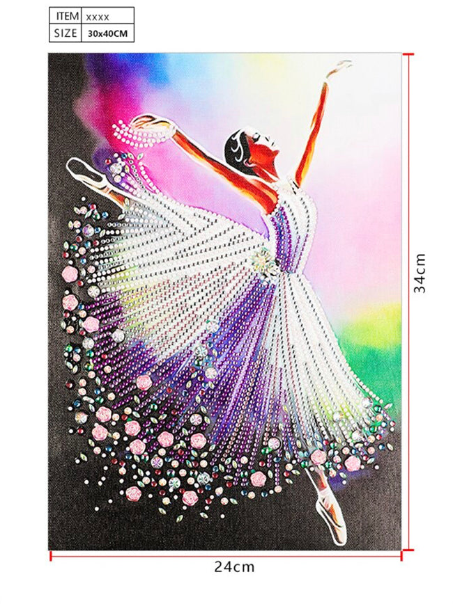 Special Drill PRETTY BALLERINA - Diamond Painting - 30cm x 40cm
