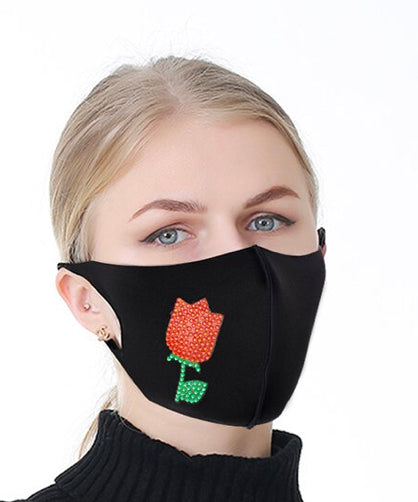 Diamond Painting FACIAL MASK - RED TULIP