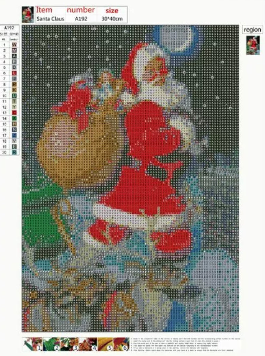 SANTA CLAUS - 5D Full Drill Diamond Painting - 30cm x 40cm