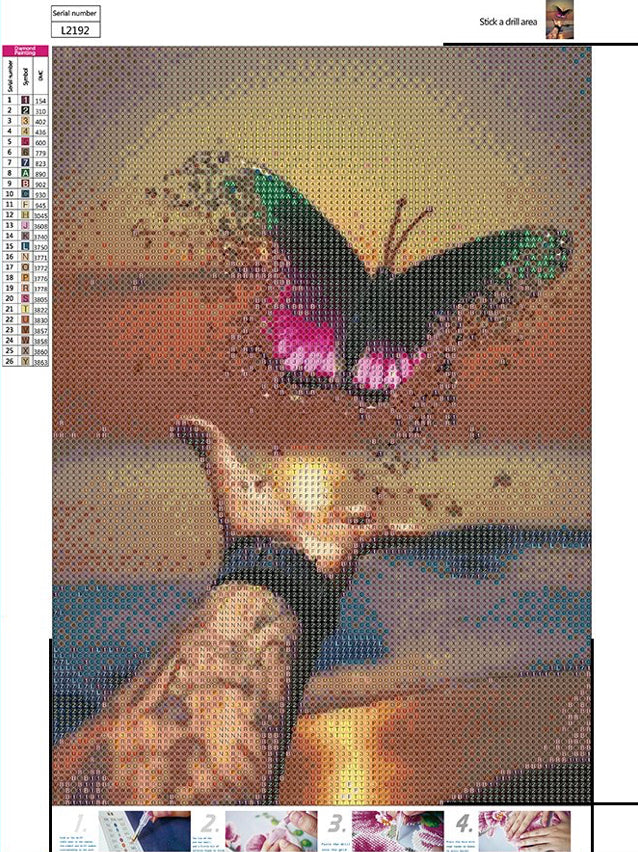 FLY HIGH BUTTERFLY - Full Drill Diamond Painting - 30cm x 40cm