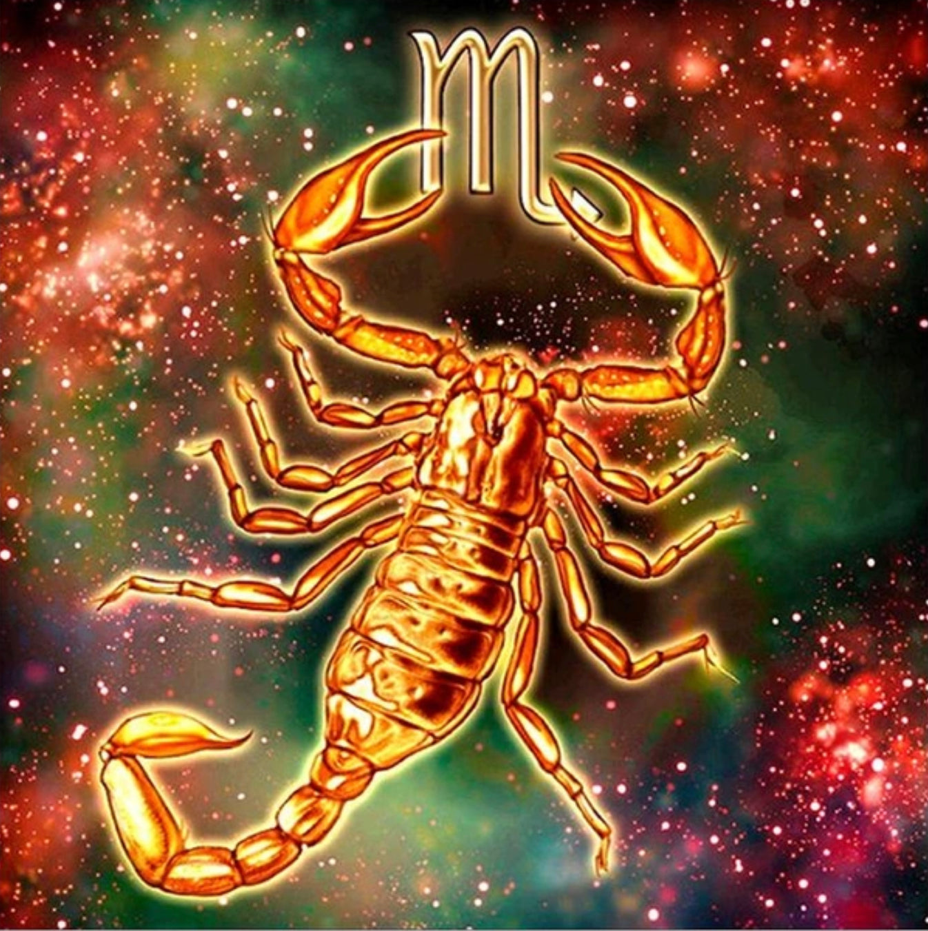 SCORPIO - ZODIAC CONSTELLATION STAR SIGN - Full Drill Diamond Painting - 30cm x 30cm