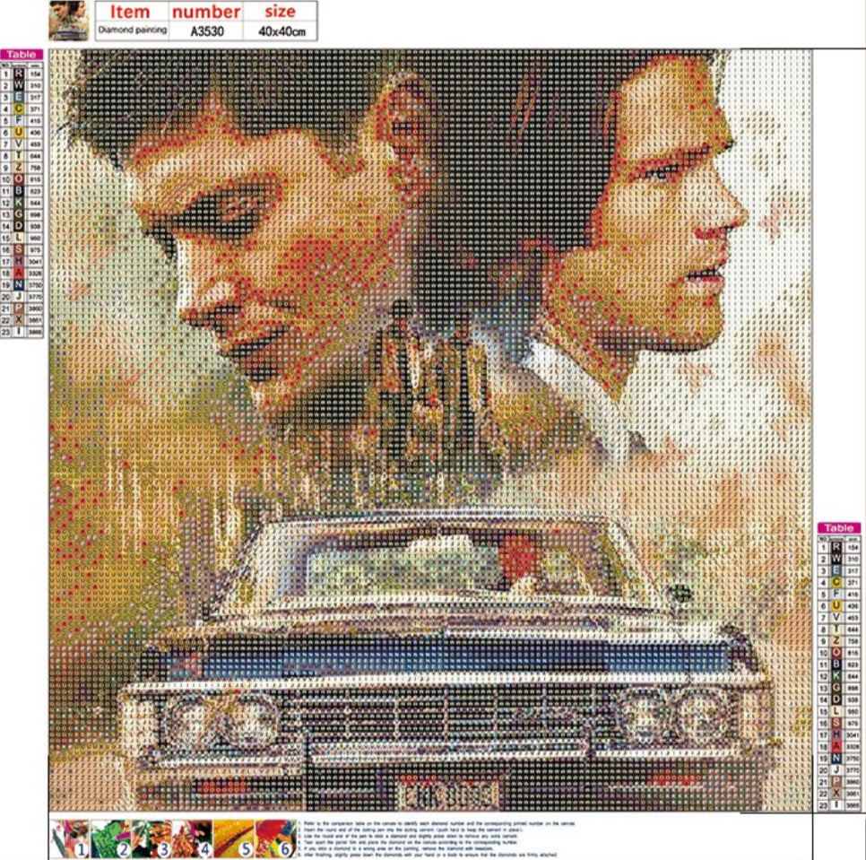 SAM & DEAN (SUPERNATURAL) - Full Drill Diamond Painting - 40cm x 40cm