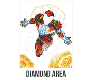 Diamond Dotz - Marvel - IRON MAB BLAST OFF (42cm x 53cm)