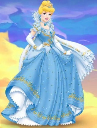 Disney Princess CINDERELLA - Diamond Painting - 20cms x 30cms