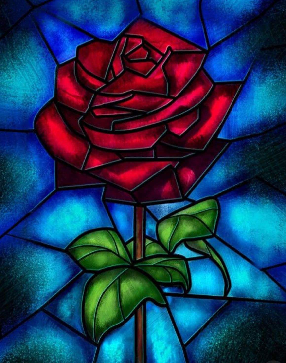 MOSAIC FOREVER ROSE - Full Drill Diamond Painting - 20cm x 30cm