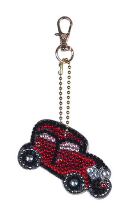 Set of 5 CARS - Diamond Painting Key Rings