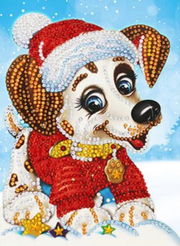 Special Drill Crystal Rhinestone CHRISTMAS CARD