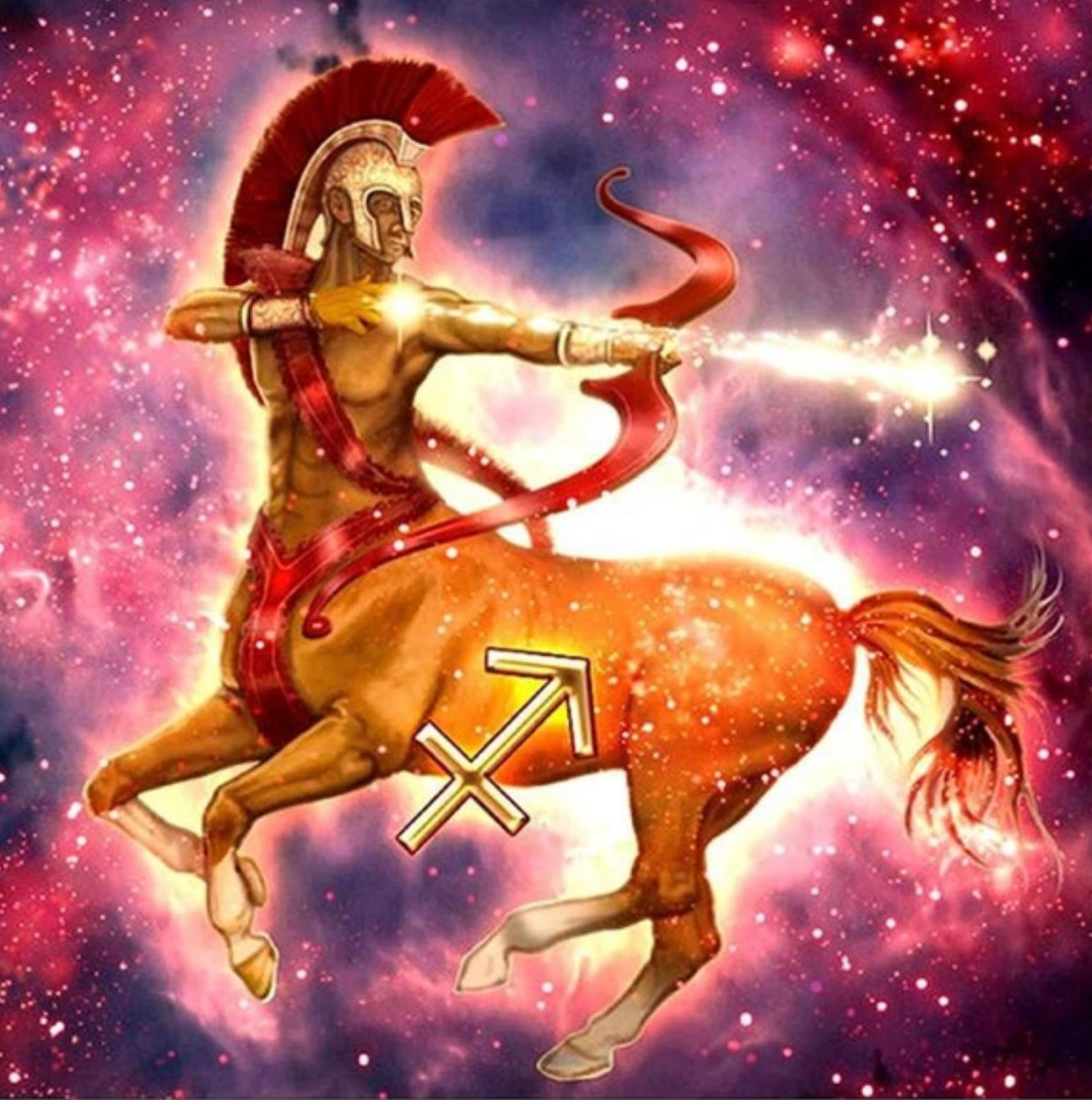 SAGITTARIUS - ZODIAC CONSTELLATION STAR SIGN - Full Drill Diamond Painting - 30cm x 30cm