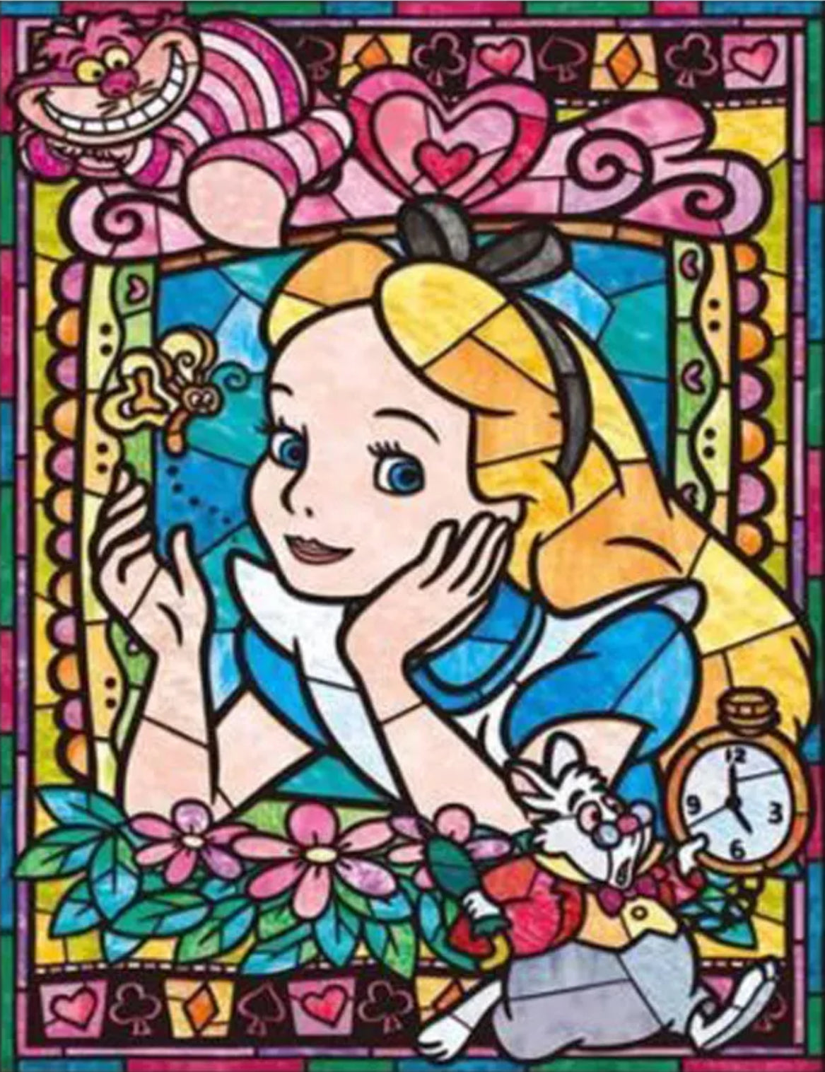 Mosaic ALICE IN WONDERLAND - Full Drill Diamond Painting - 30cm x 40cm
