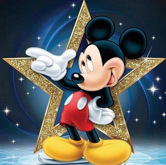 MICKEY MOUSE IS A STAR - Full Drill Diamond Painting - 30cm x 30cm