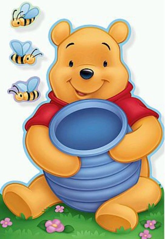 POOH BEAR & THE HUNNY JAR - Full Drill Diamond Painting - 20cms x 30cms