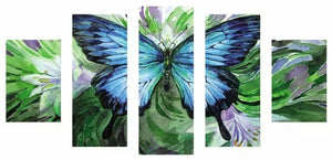 5 Panel ULYSSES BUTTERFLY - Full Round Drill Diamond Painting - 95cm x 45cm