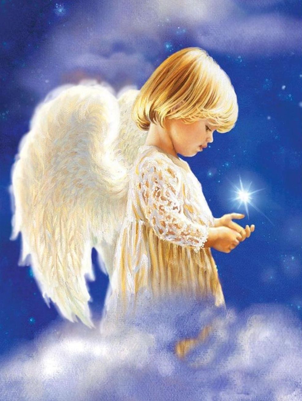 LITTLE ANGEL - Full Round Drill - 30cms x 40cms